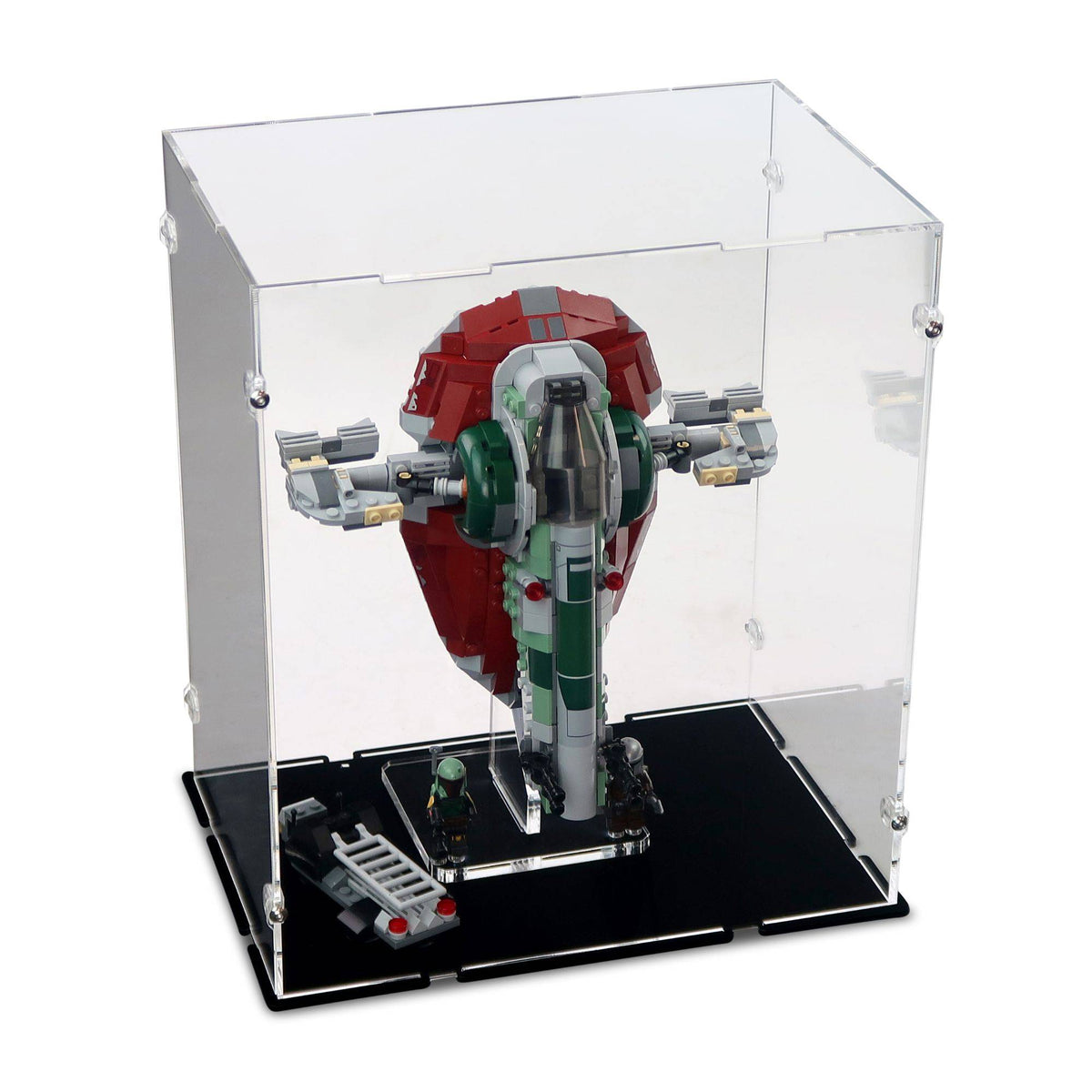 Slave 1 Boba Fett's Starship Display Case & Stand for LEGO 75312