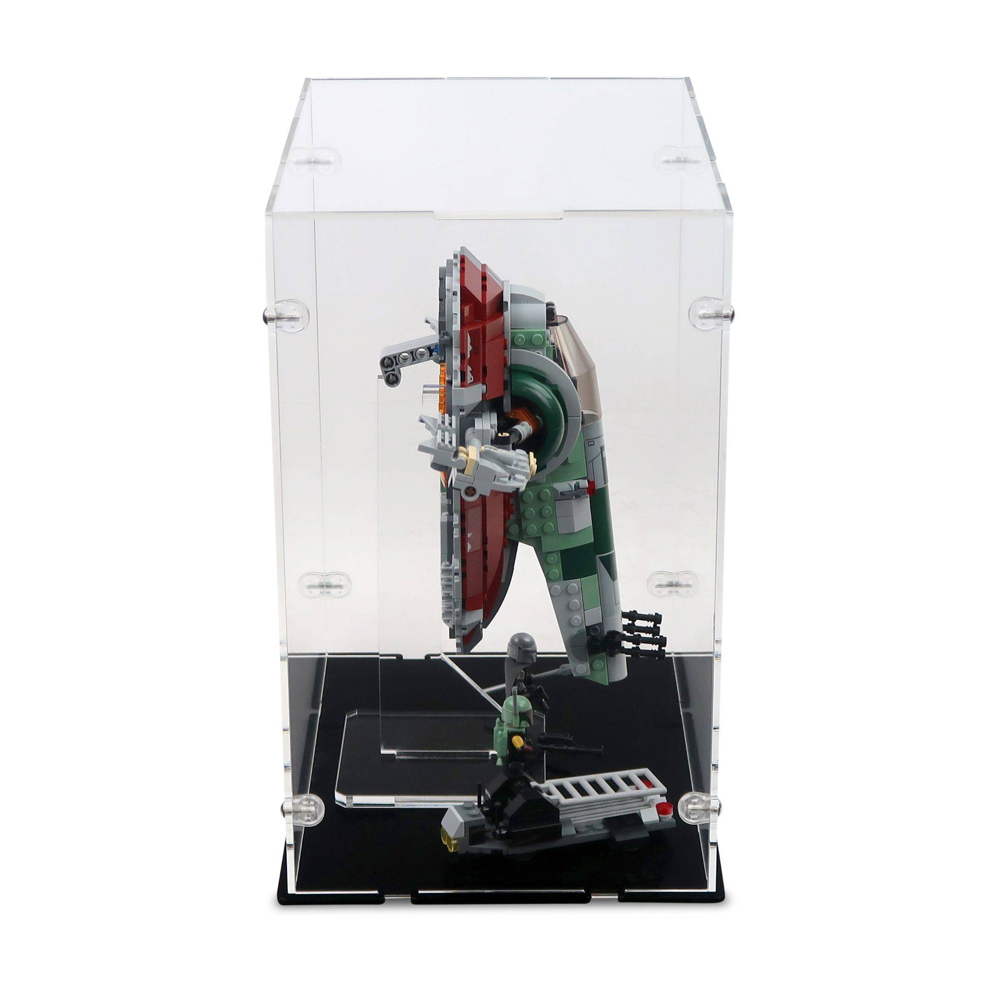 Slave 1 Boba Fett's Starship Display Case & Stand for LEGO 75312