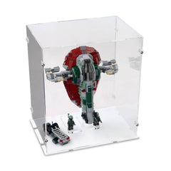 Slave 1 Boba Fett's Starship Display Case & Stand for LEGO 75312