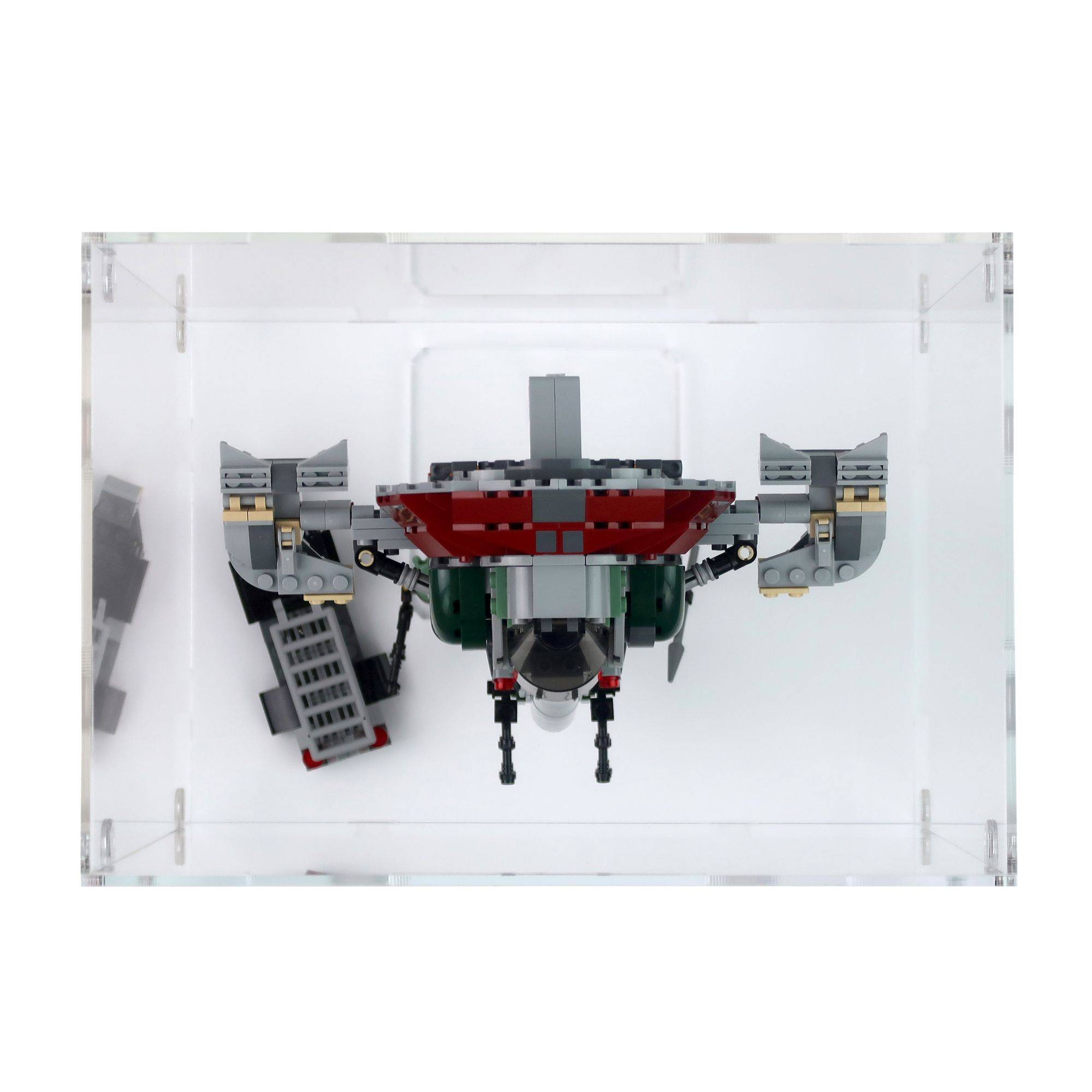 Slave 1 Boba Fett's Starship Display Case & Stand for LEGO 75312