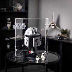 The Mandalorian Helmet Display Case for LEGO 75328
