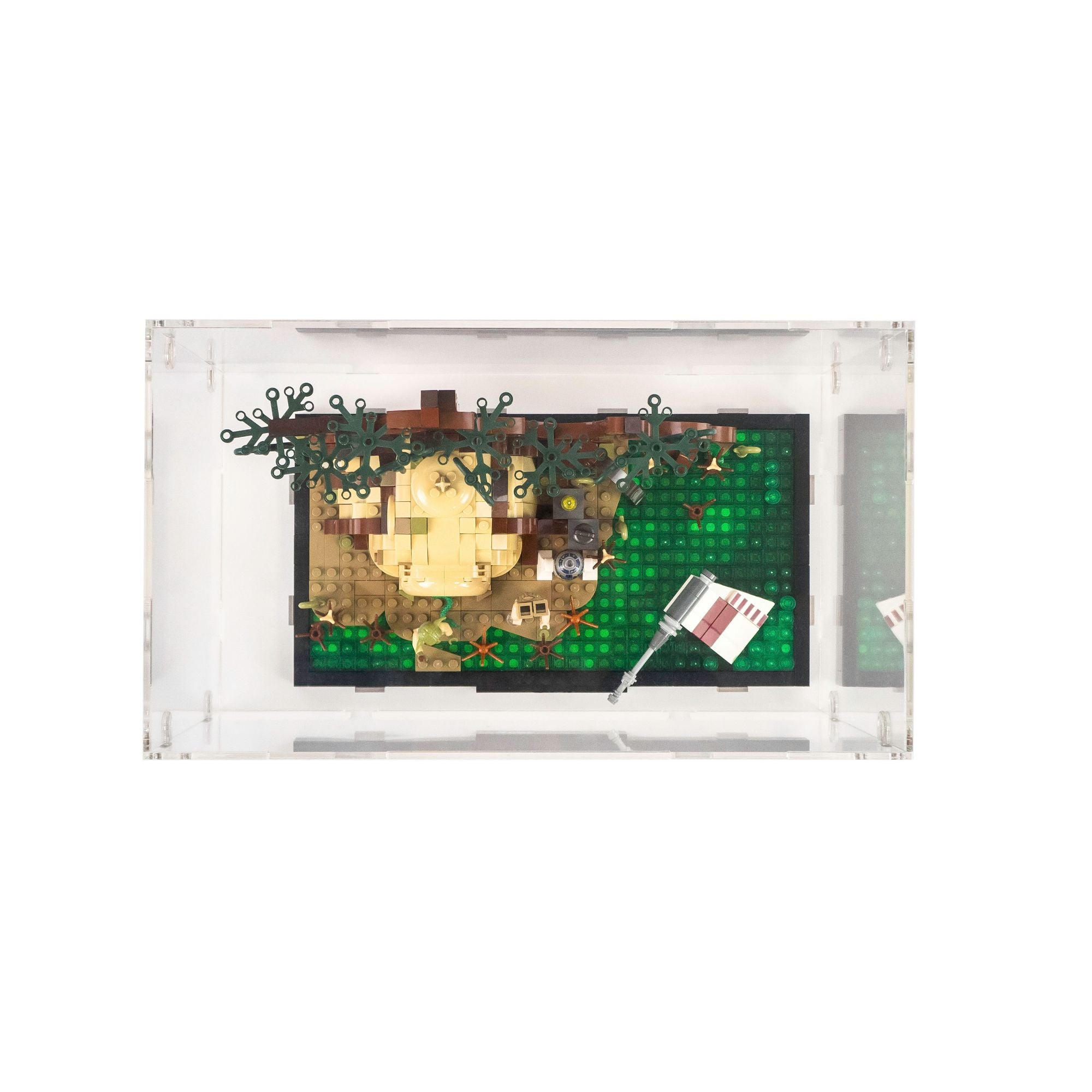 Dagobah Jedi Training Diorama Display Case for LEGO 75330