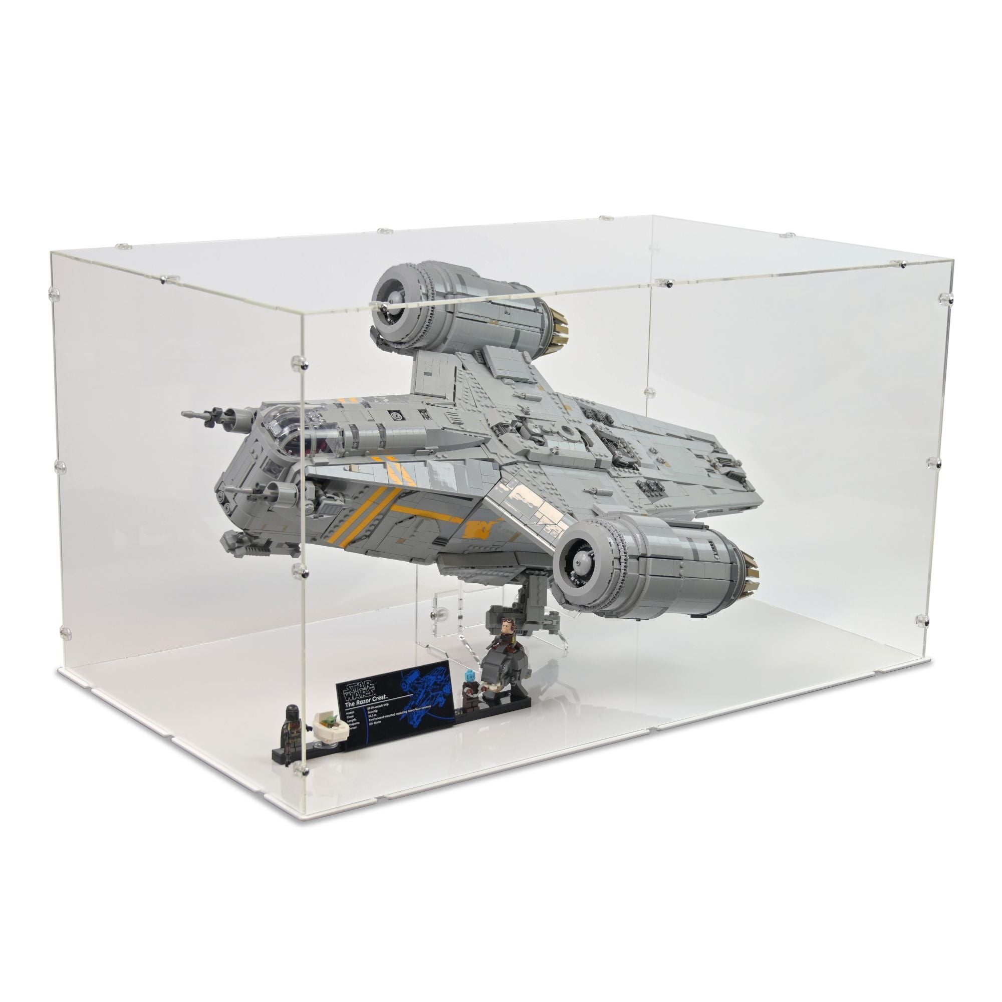 UCS The Razor Crest Display Case (with stand) for LEGO 75331