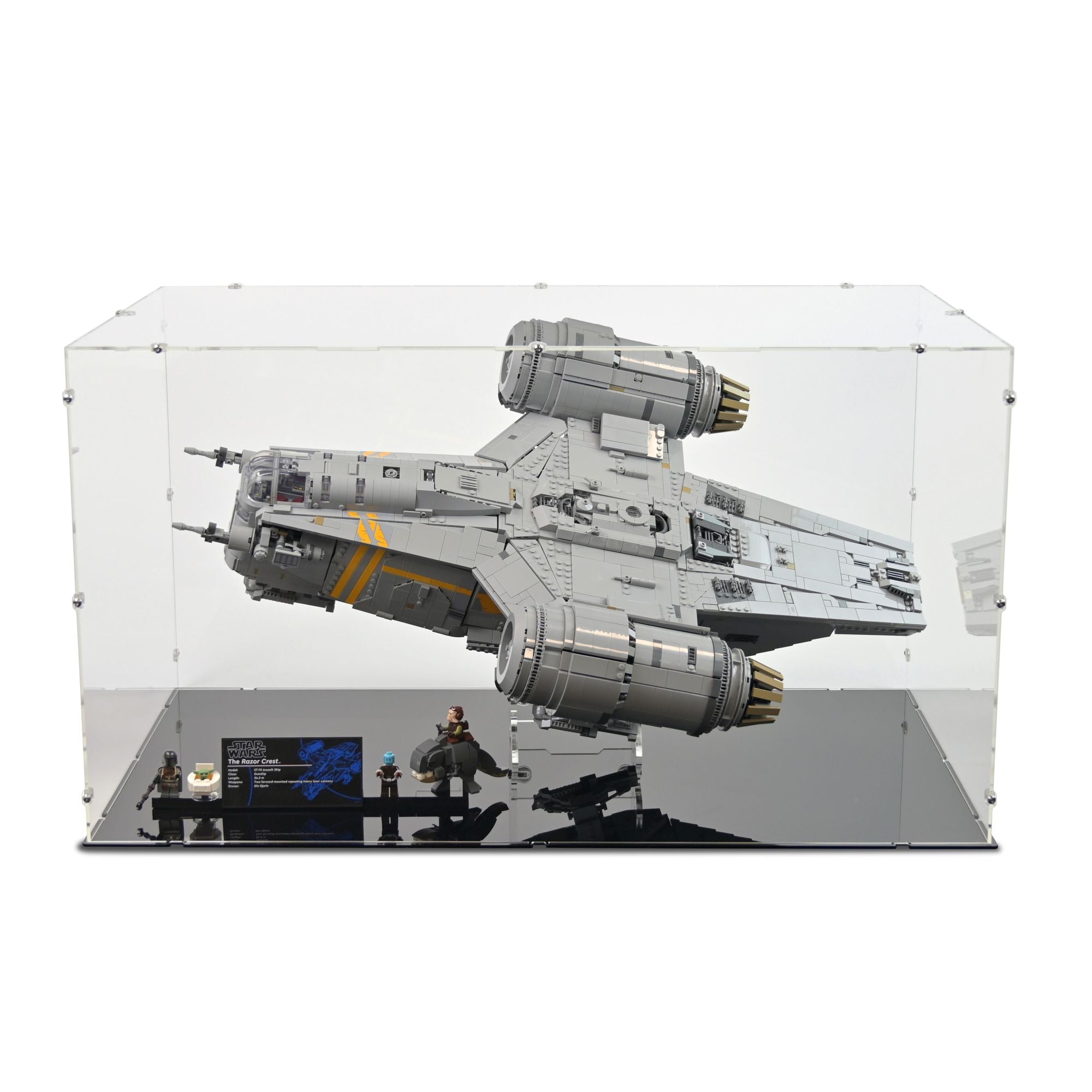 UCS The Razor Crest Display Case (with stand) for LEGO 75331