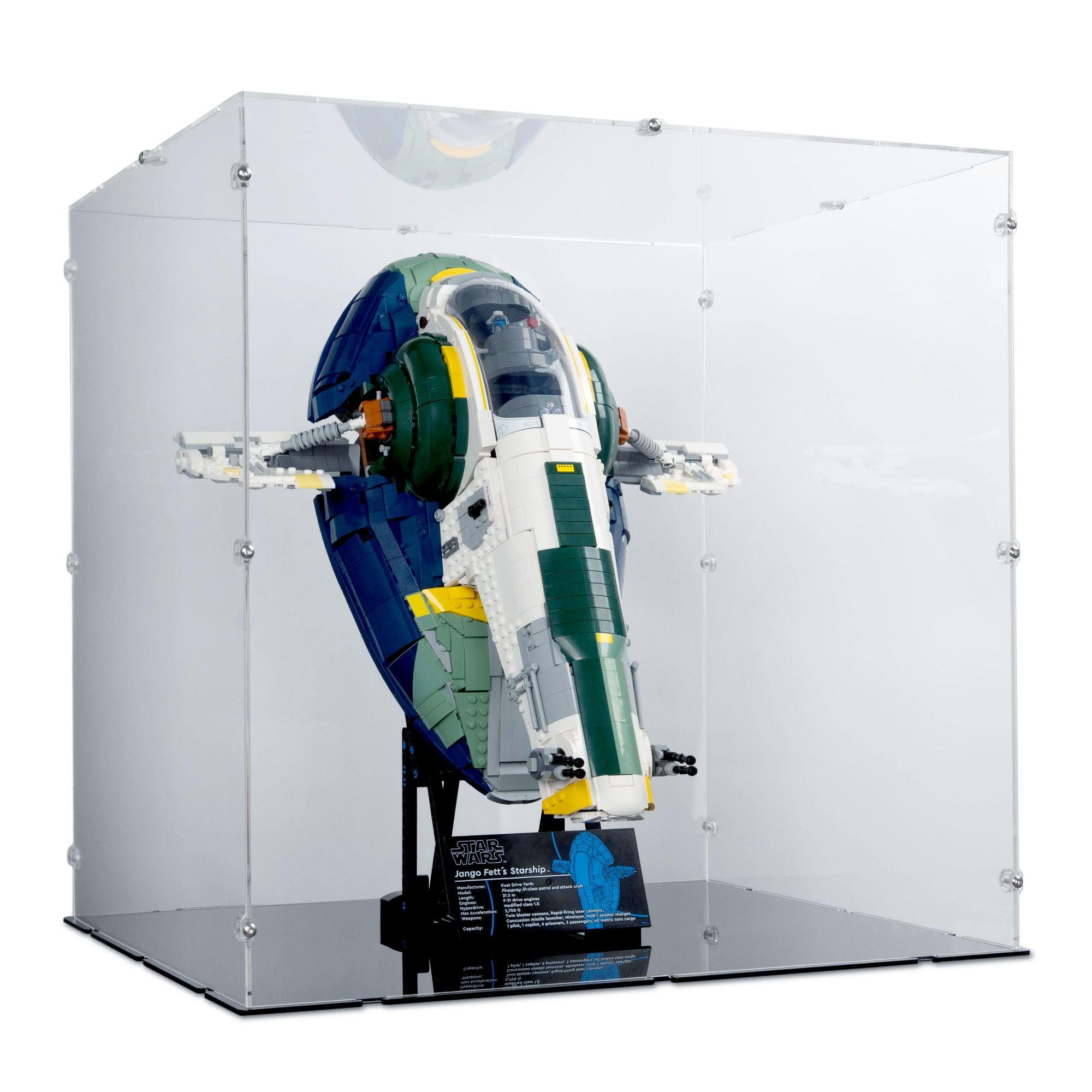UCS Jango Fett's Firespray-Class Starship Display Case for LEGO 75409