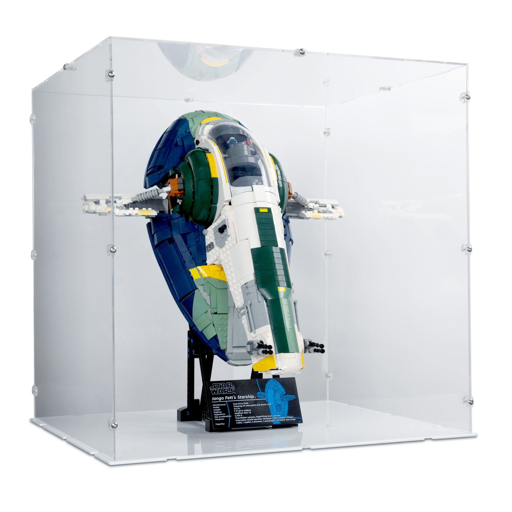 UCS Jango Fett's Firespray-Class Starship Display Case for LEGO 75409