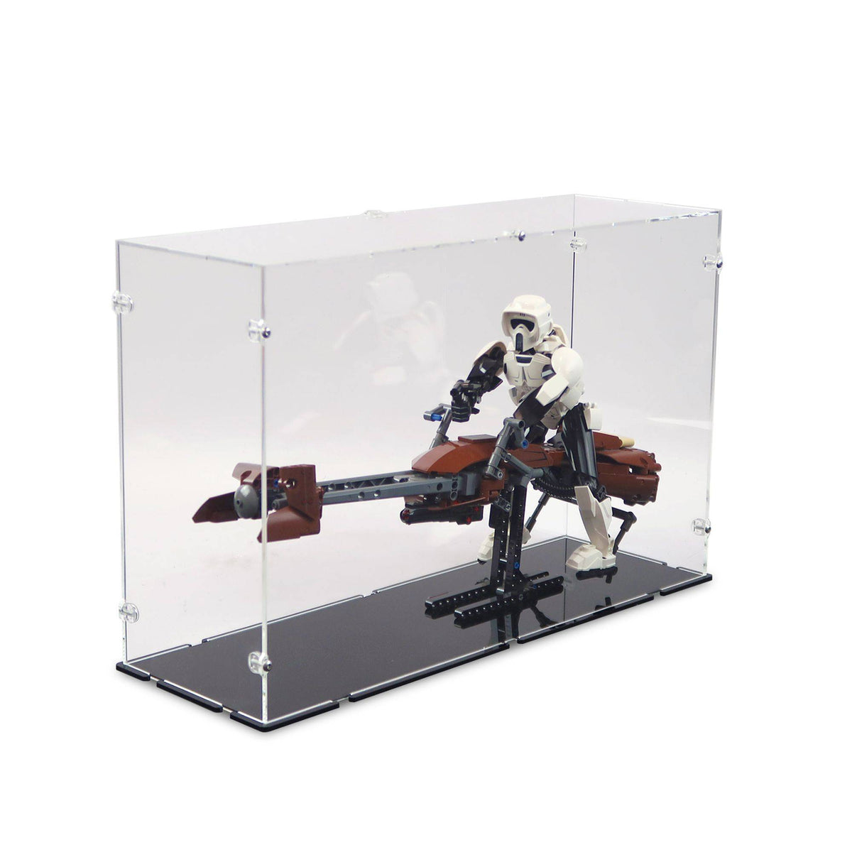 Scout Trooper & Speeder Bike Display Case for LEGO 75532