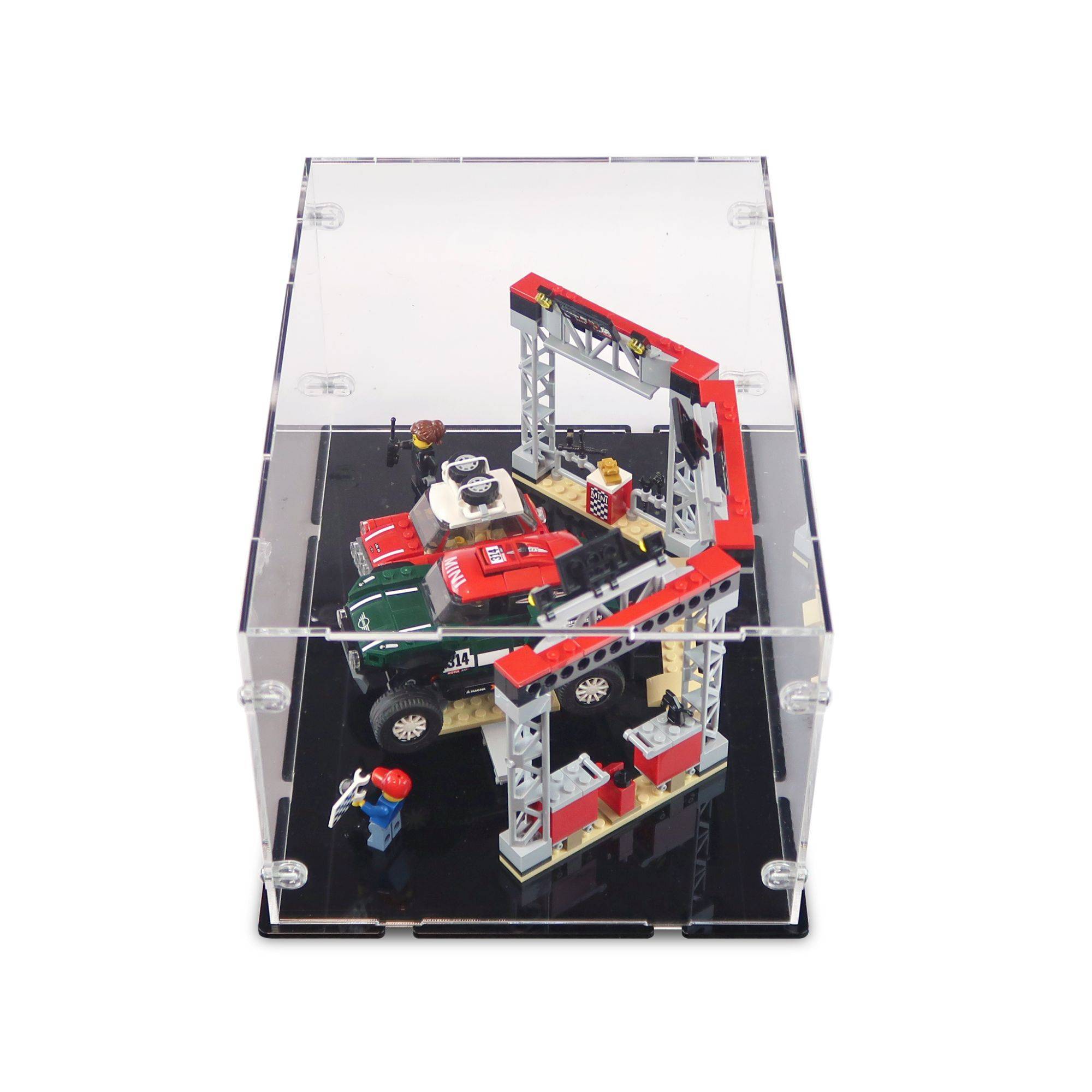 1967 Mini Cooper S Rally and 2018 MINI John Cooper Works Buggy Display Case for LEGO 75894