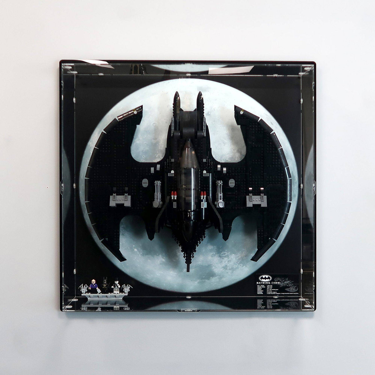 UCS 1989 Batwing Wall Display Case for LEGO 76161