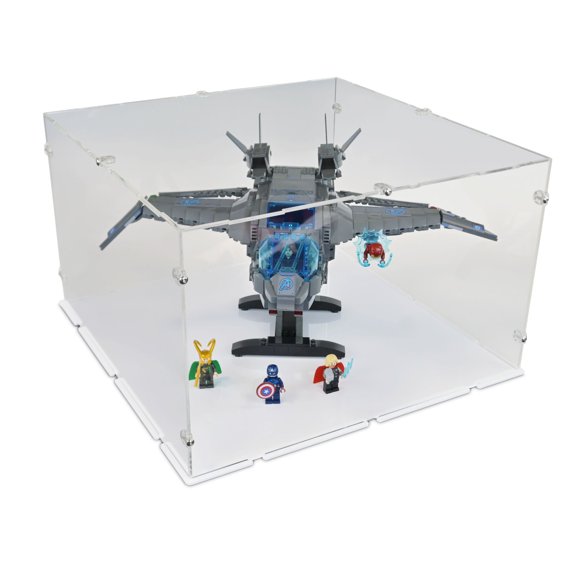 The Avengers Quinjet Display Case for LEGO 76248