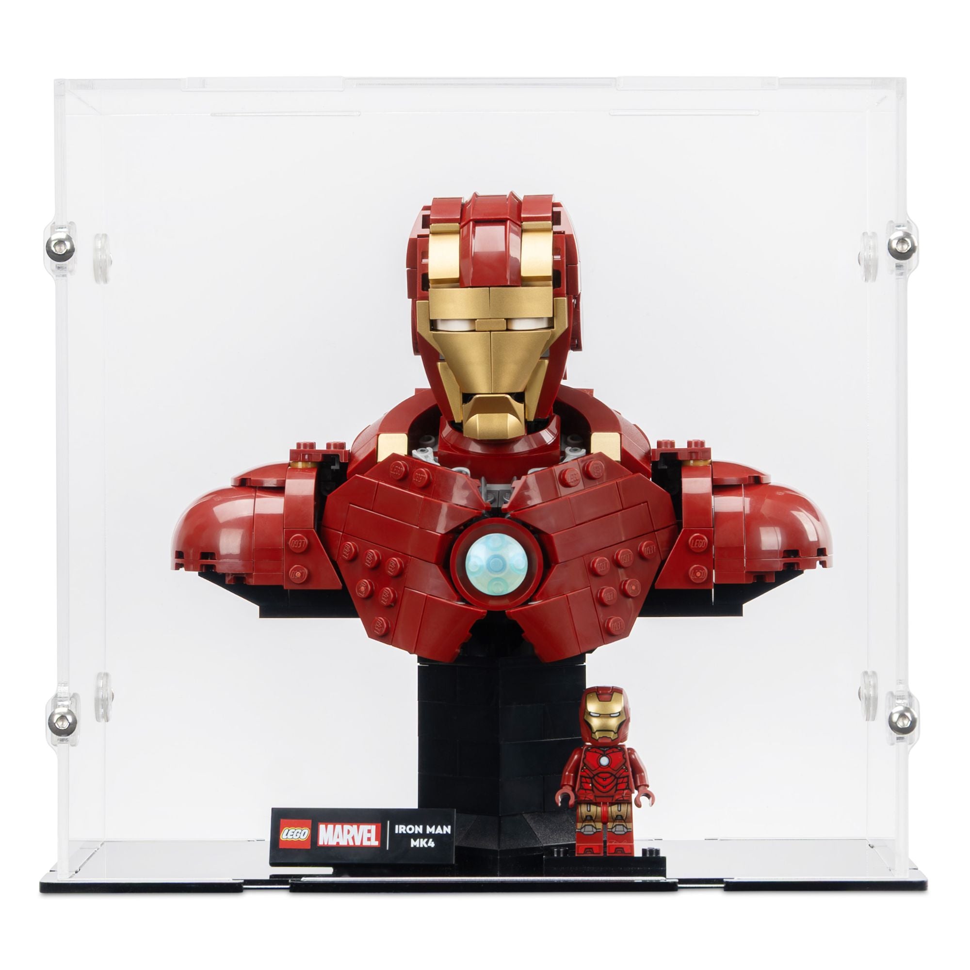 Marvel Iron Man MK4 Bust Display Case for LEGO 76327