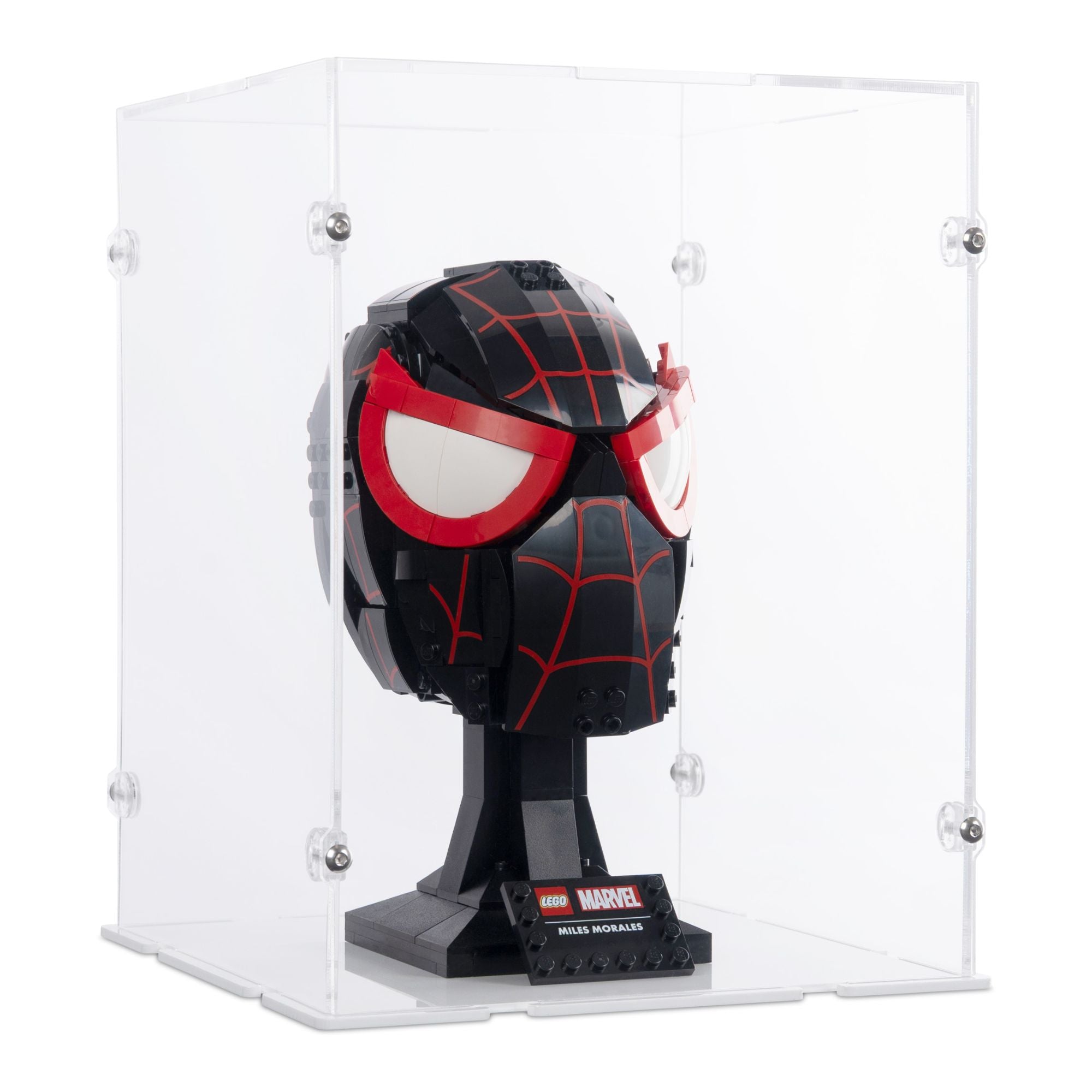 Marvel Miles Morales' Mask Display Case for LEGO 76329