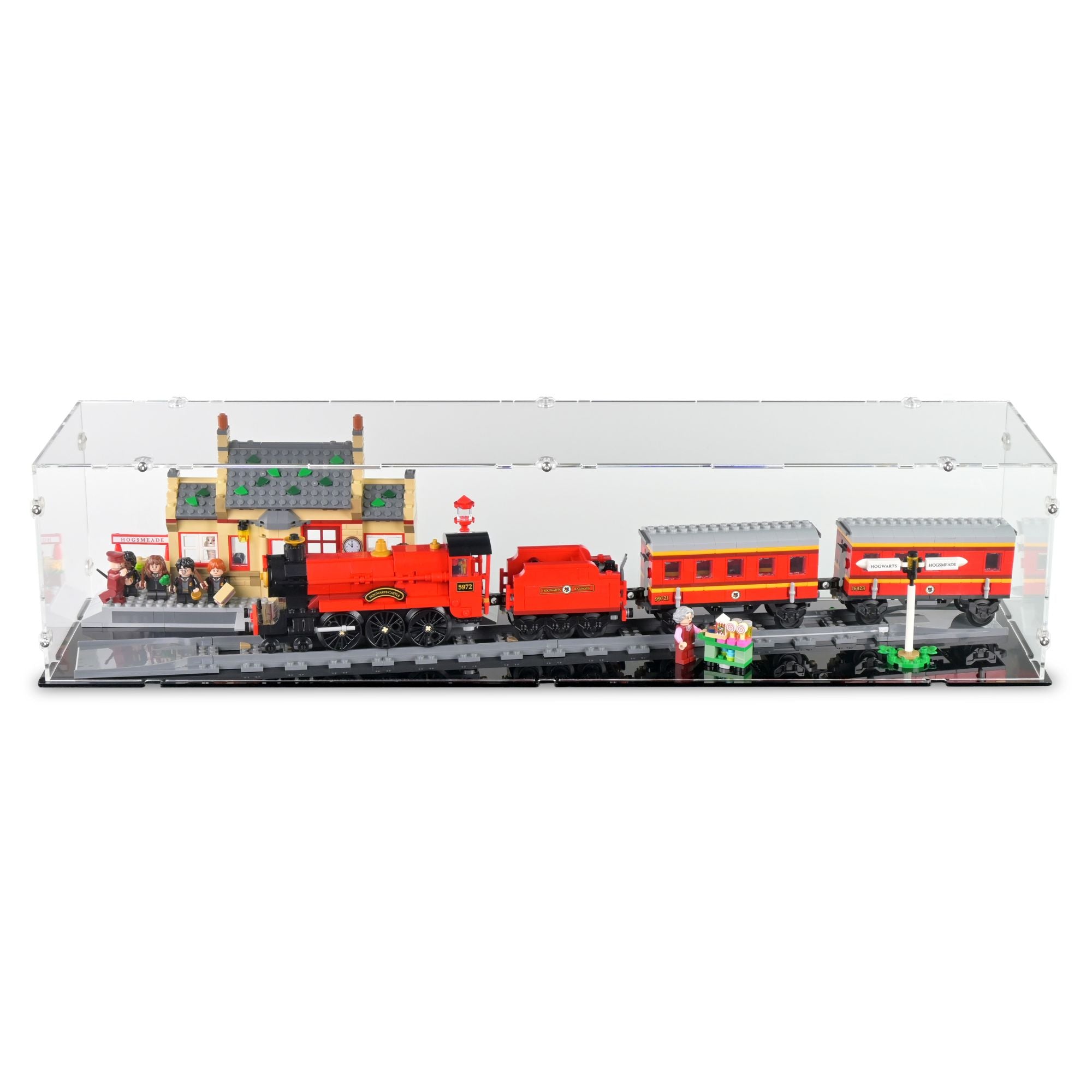 Hogwarts Express & Hogsmeade Station Display Case for LEGO 76423