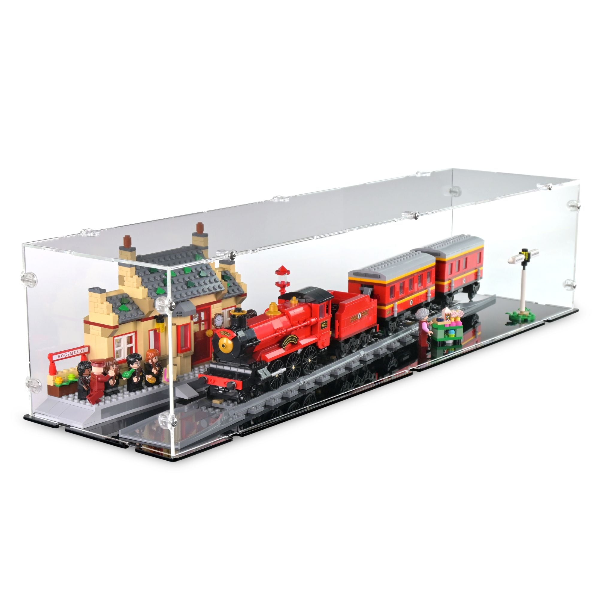 Hogwarts Express & Hogsmeade Station Display Case for LEGO 76423