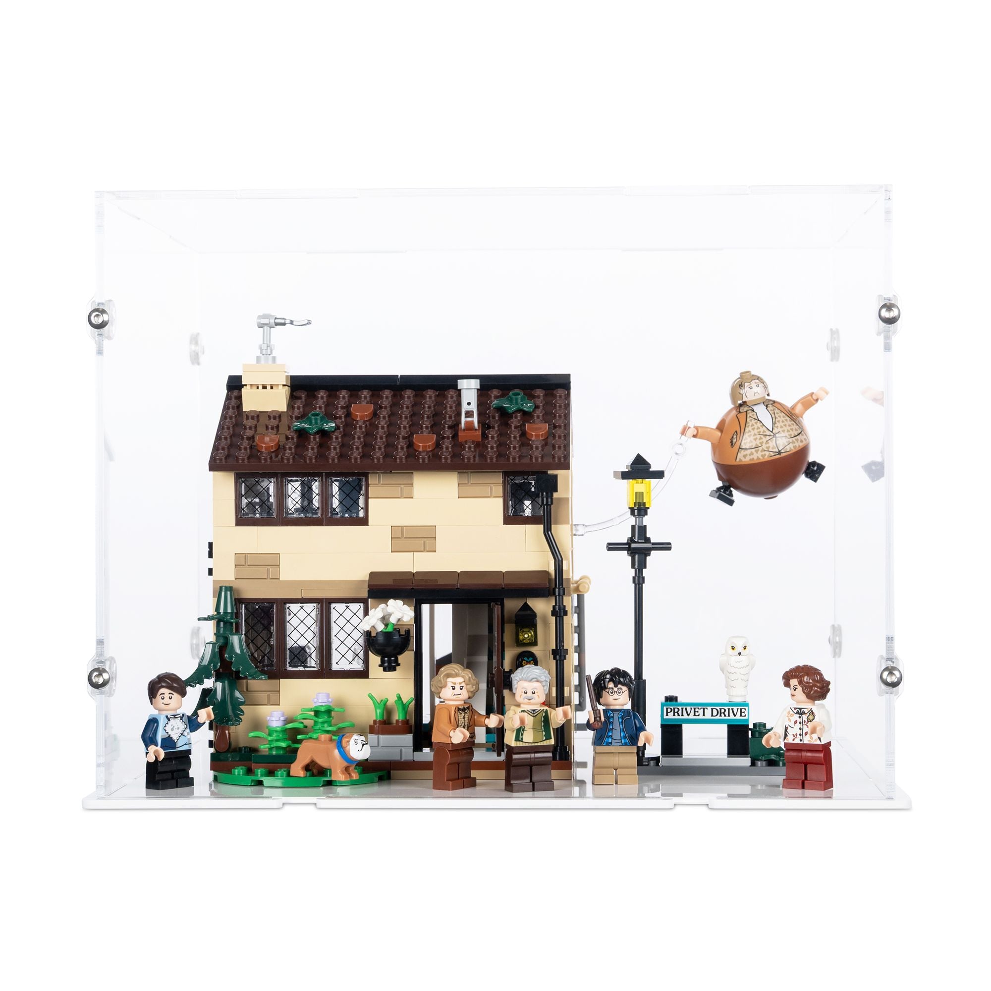 Privet Drive: Aunt Marge's Visit Display Case for LEGO 76451