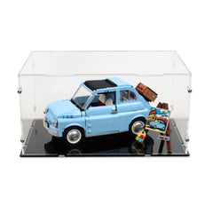 Blue Fiat 500 Display Case for LEGO 77942