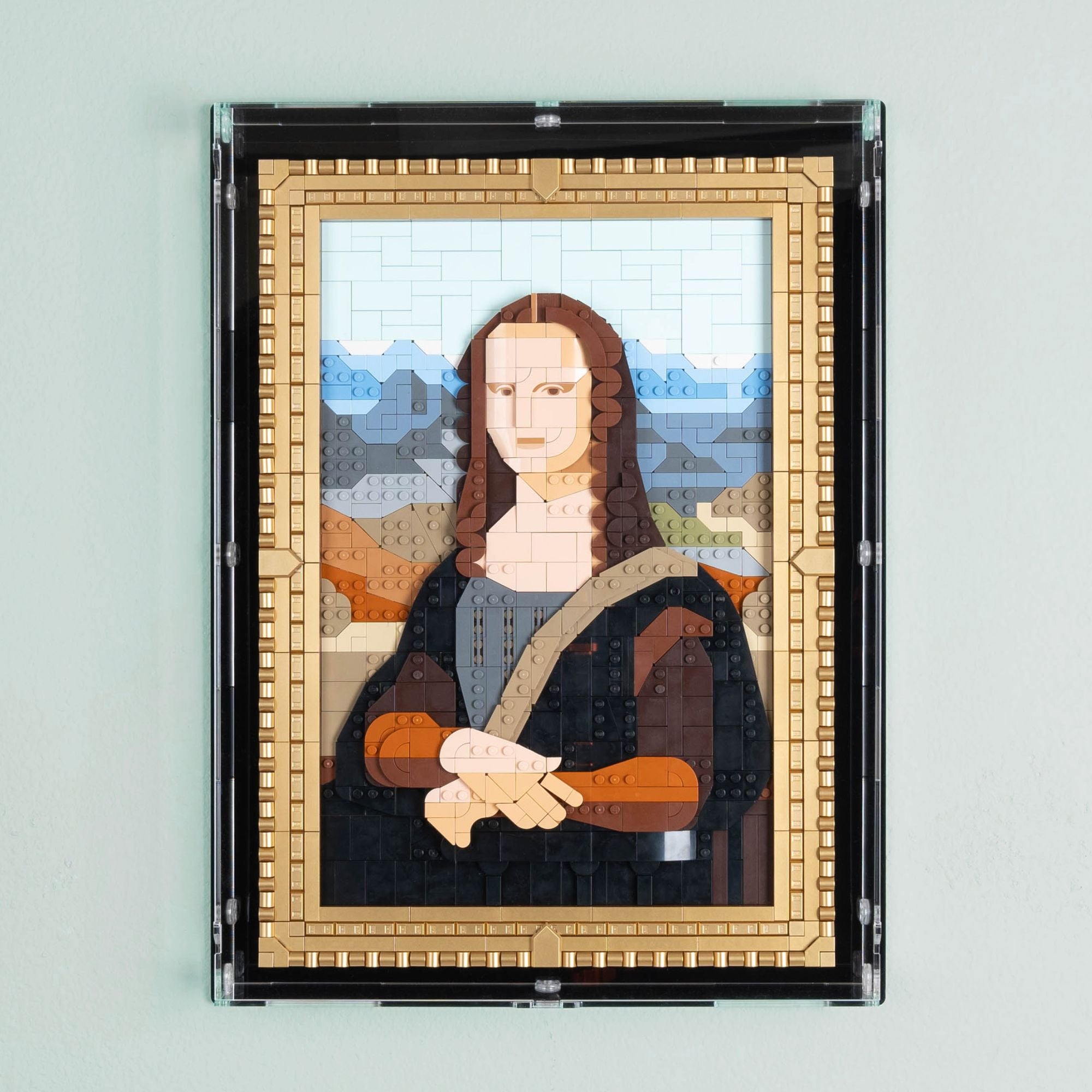 Mona Lisa Wall Mounted Display Case for LEGO 31213