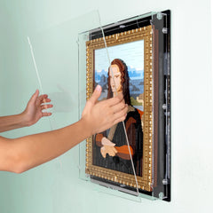 Mona Lisa Wall Mounted Display Case for LEGO 31213
