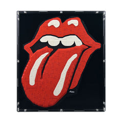 The Rolling Stones Wall Mounted Display Case for LEGO 31206