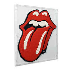 The Rolling Stones Wall Mounted Display Case for LEGO 31206