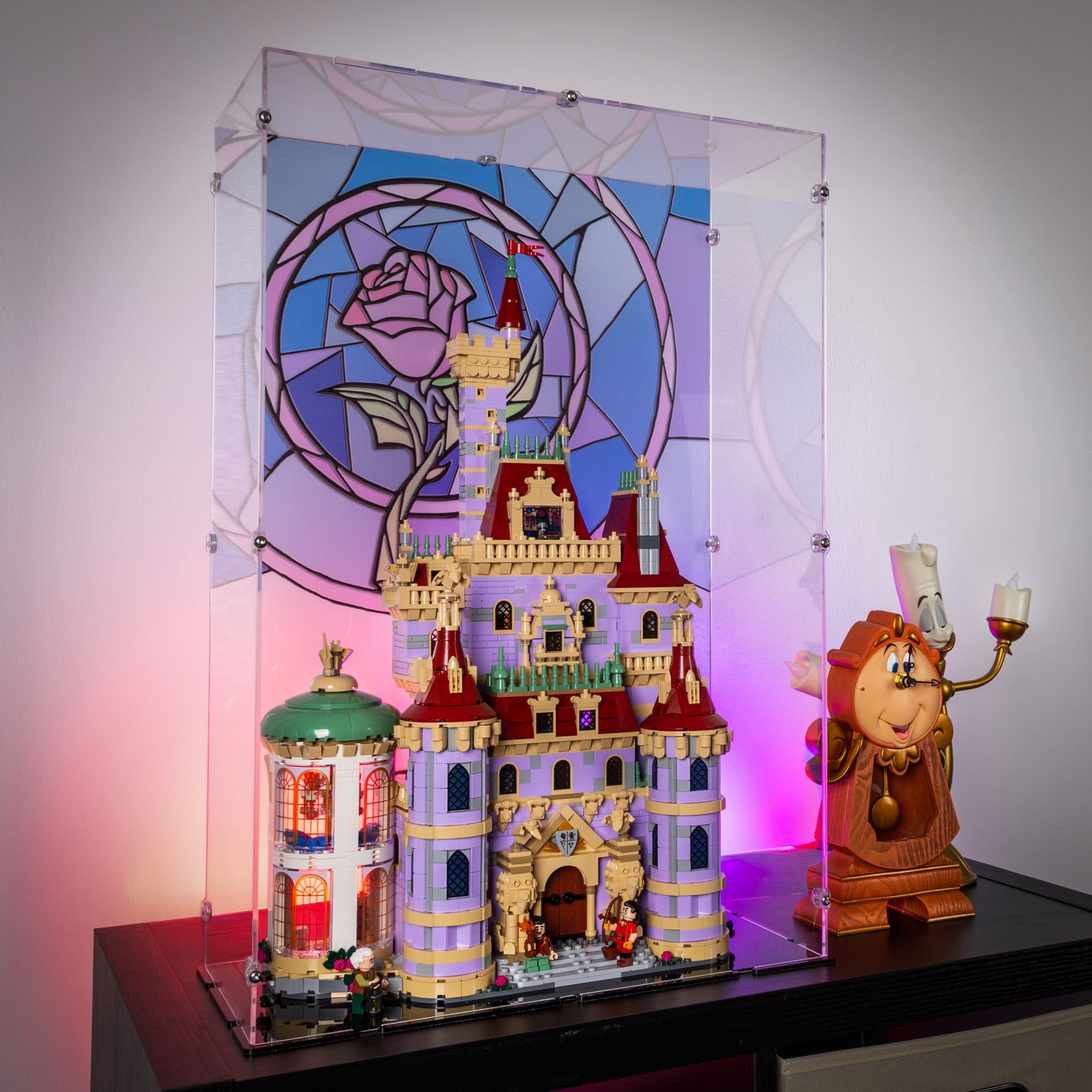 Disney Beauty and the Beast Castle Display Case for LEGO 43263