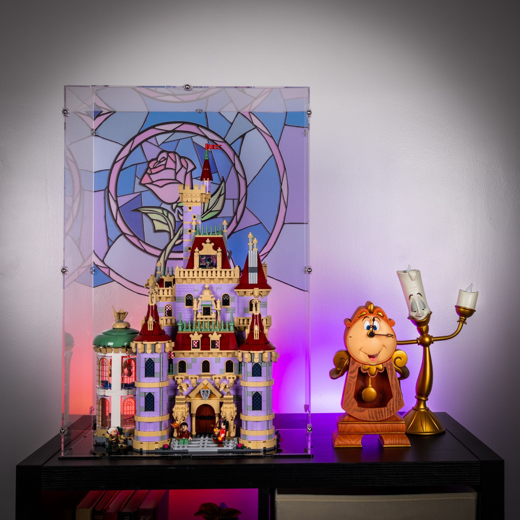 Disney Beauty and the Beast Castle Display Case for LEGO 43263