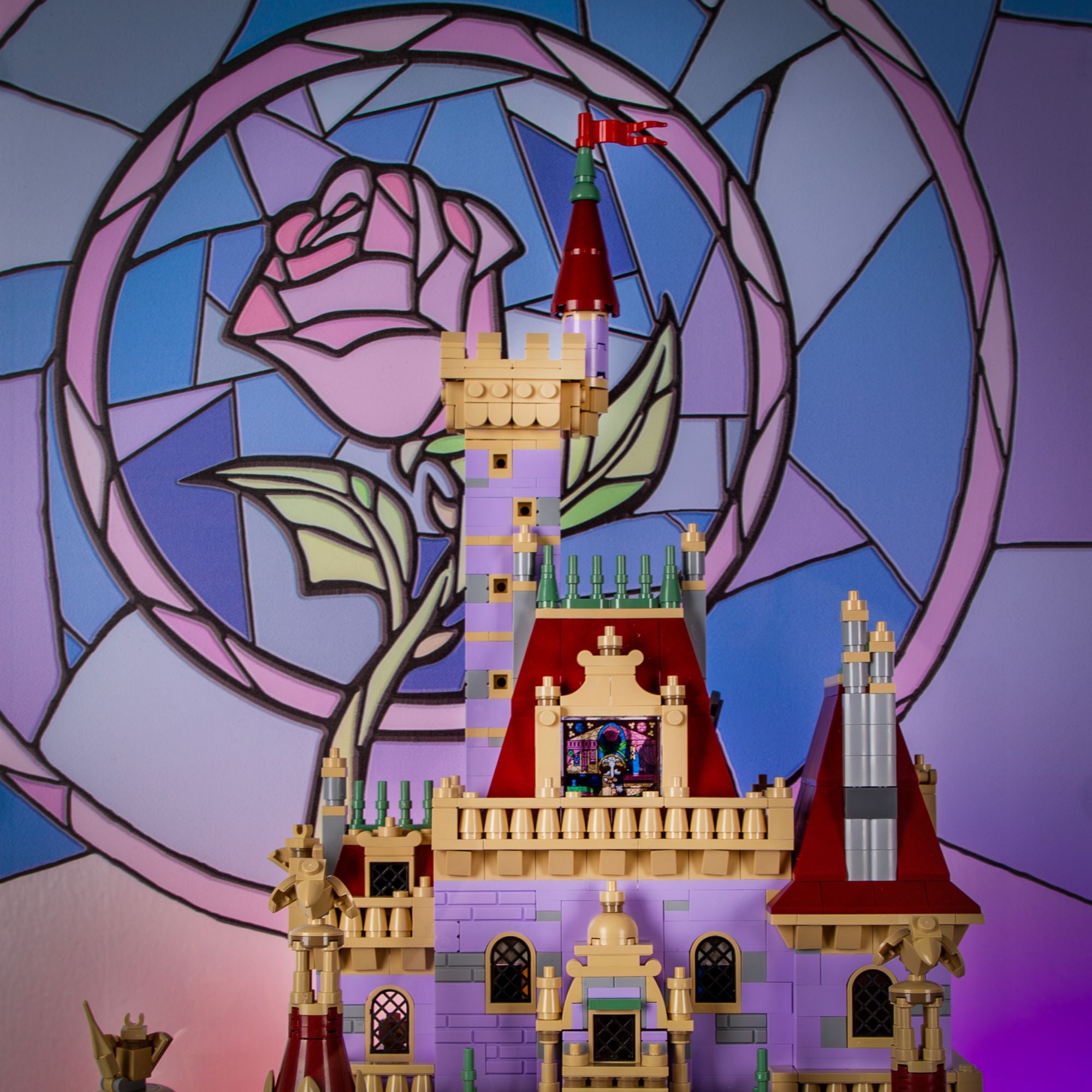 Disney Beauty and the Beast Castle Display Case for LEGO 43263