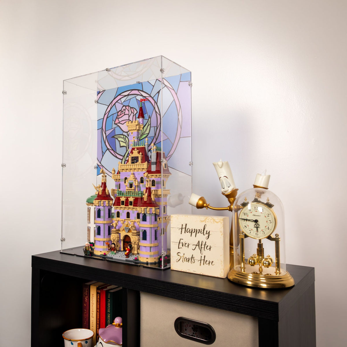 Disney Beauty and the Beast Castle Display Case for LEGO 43263