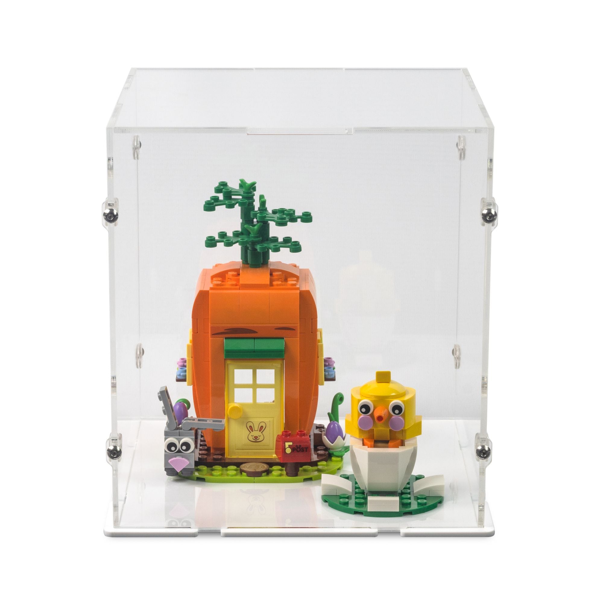 Easter Bunny's Carrot House Display Case for LEGO 40449
