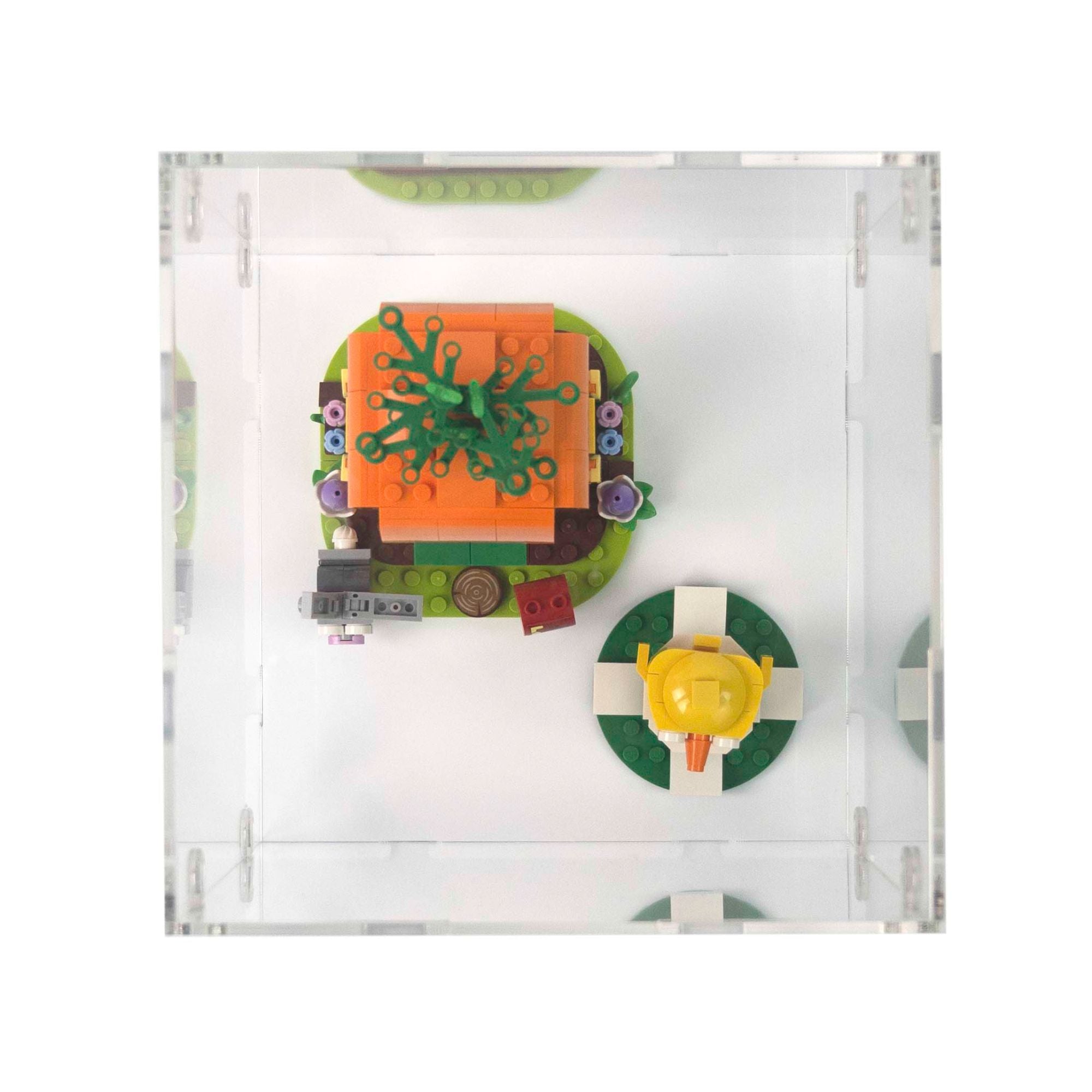Easter Bunny's Carrot House Display Case for LEGO 40449