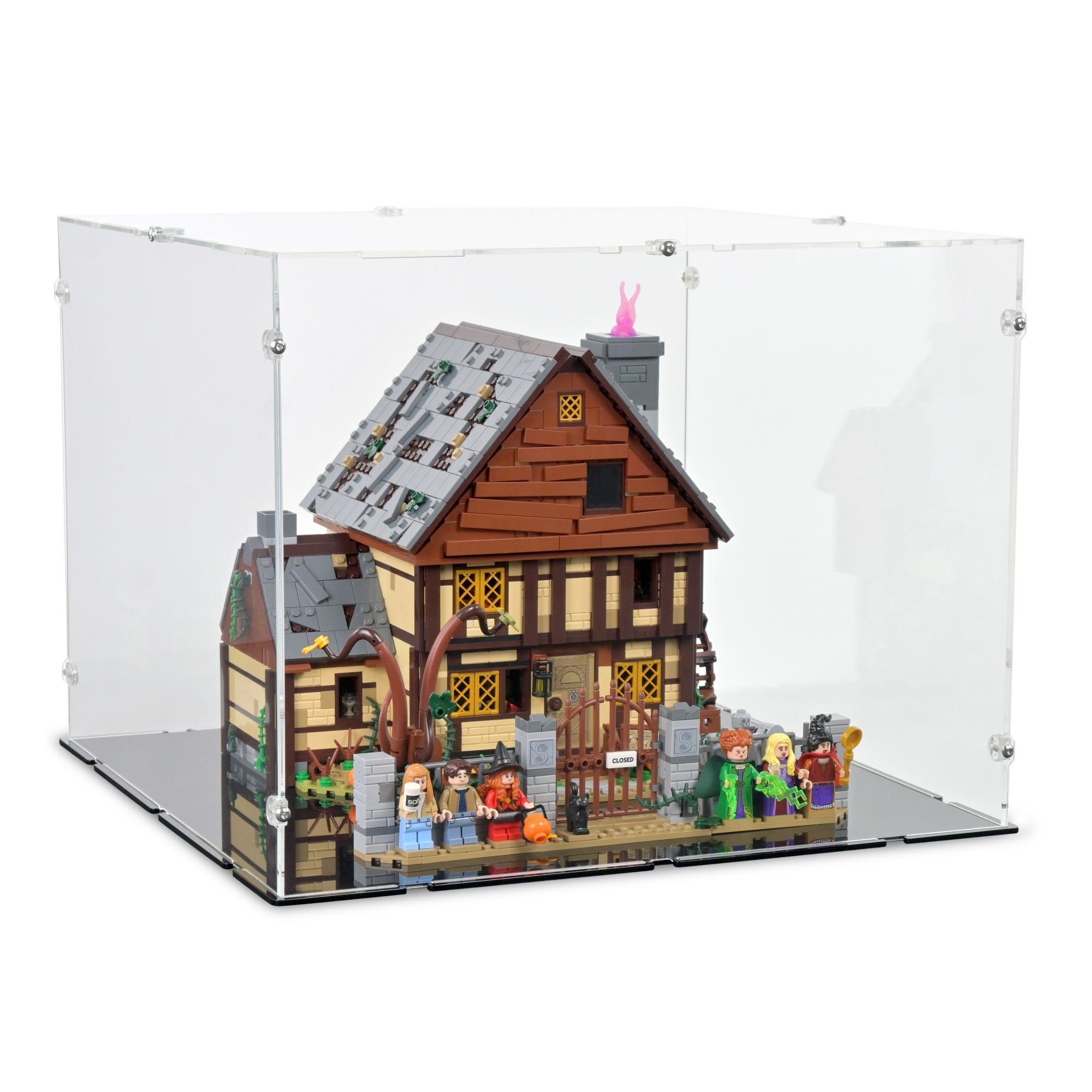 Disney Hocus Pocus The Sanderson Sisters' Cottage Display Case for LEGO 21341