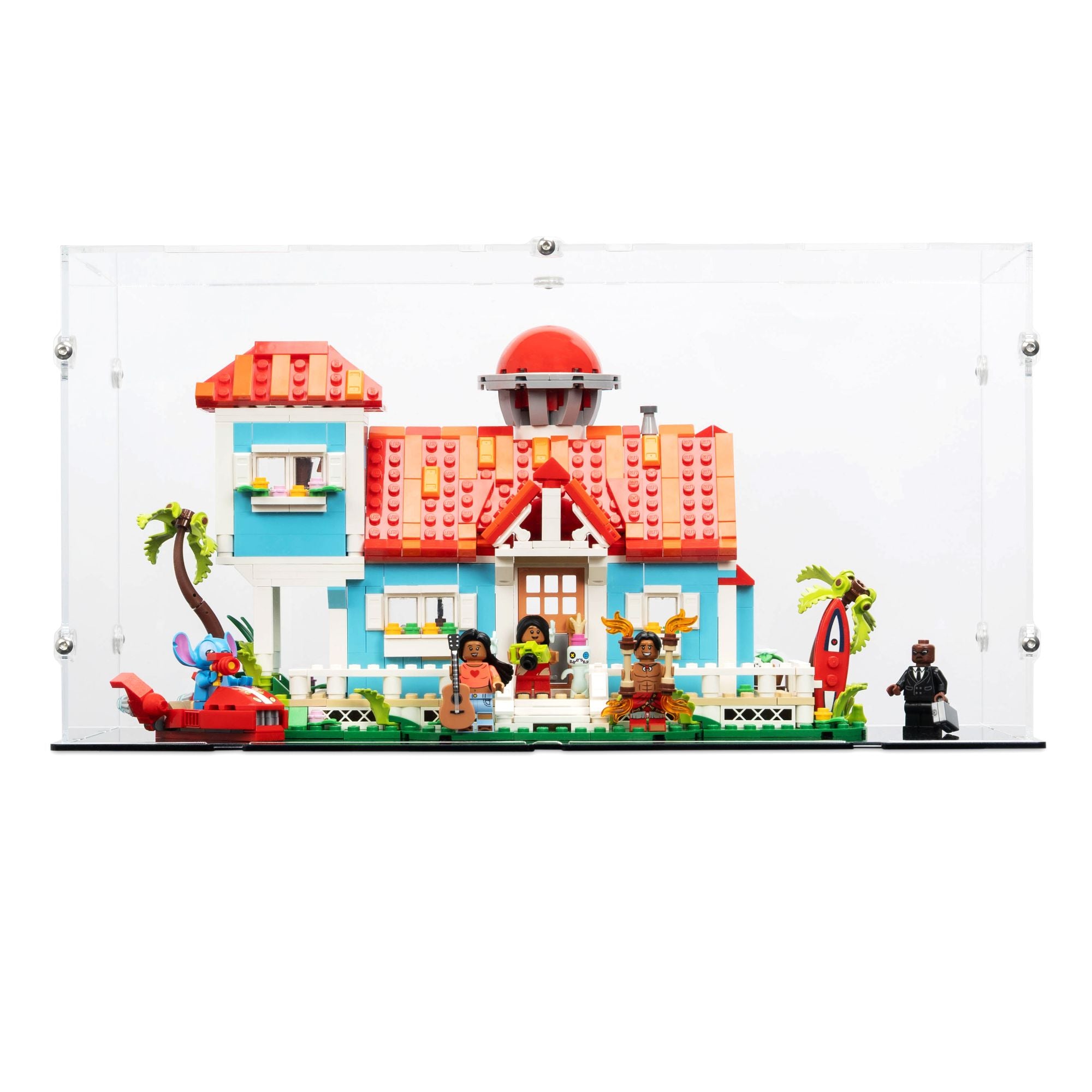 Disney Lilo and Stitch Beach House Display Case for LEGO 43268