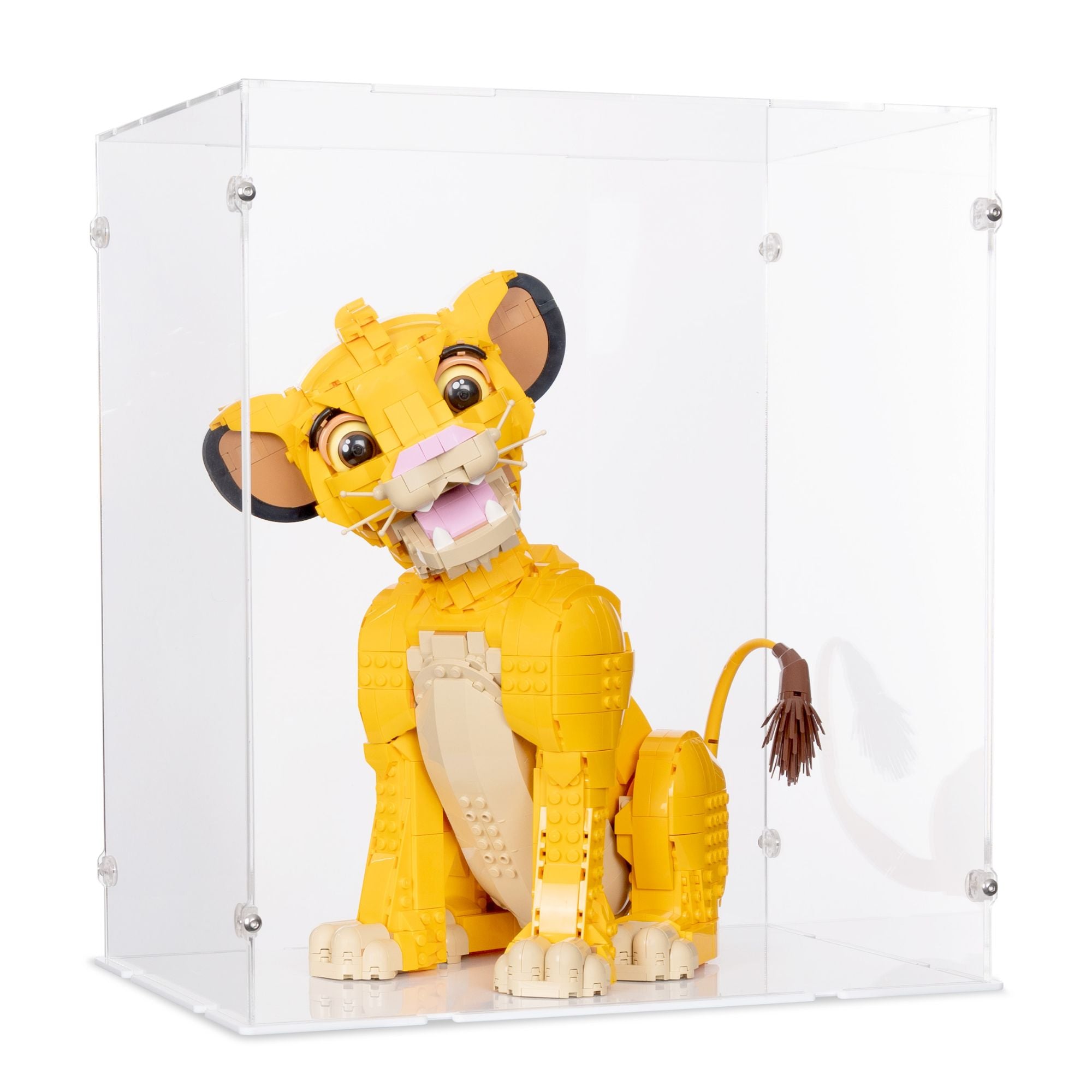 Young Simba the Lion King Display Case for LEGO 43247