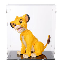 Young Simba the Lion King Display Case for LEGO 43247
