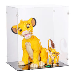 Young Simba the Lion King Display Case for LEGO 43247