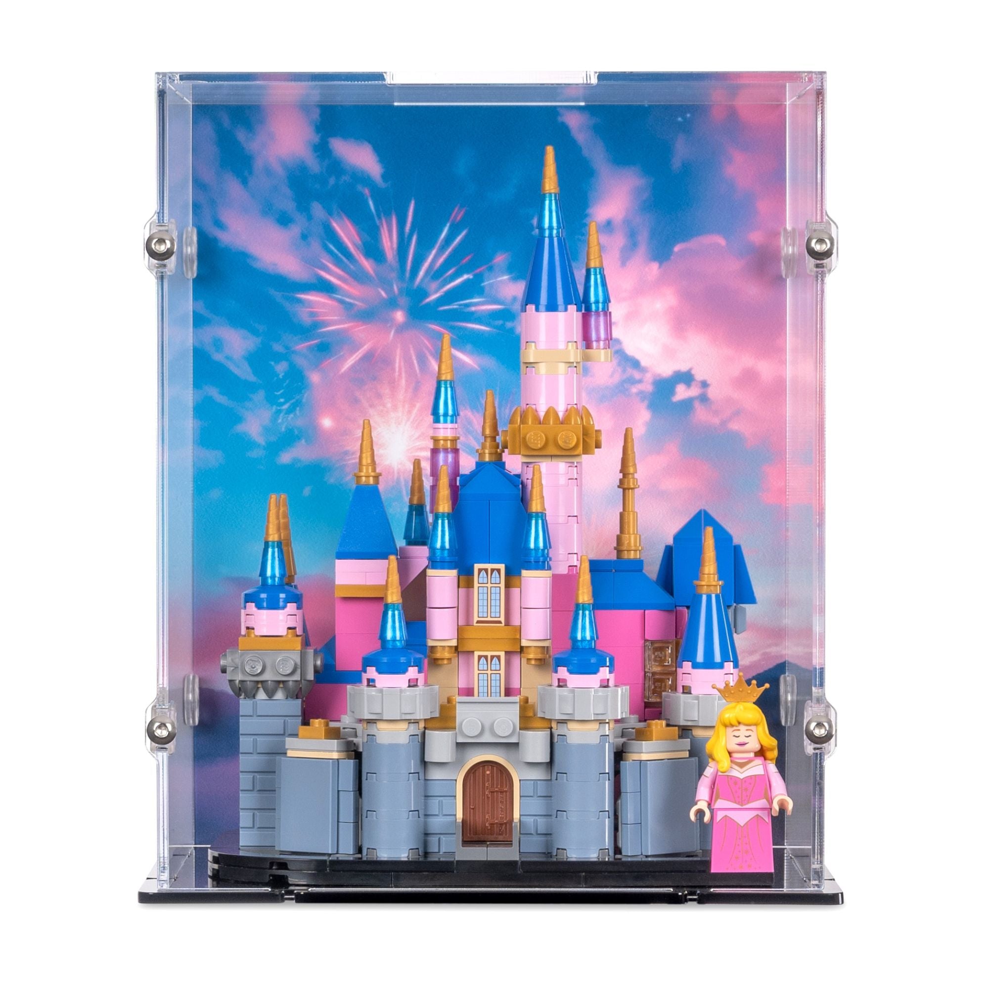 Mini Disney Sleeping Beauty Castle Display Case for LEGO 40720