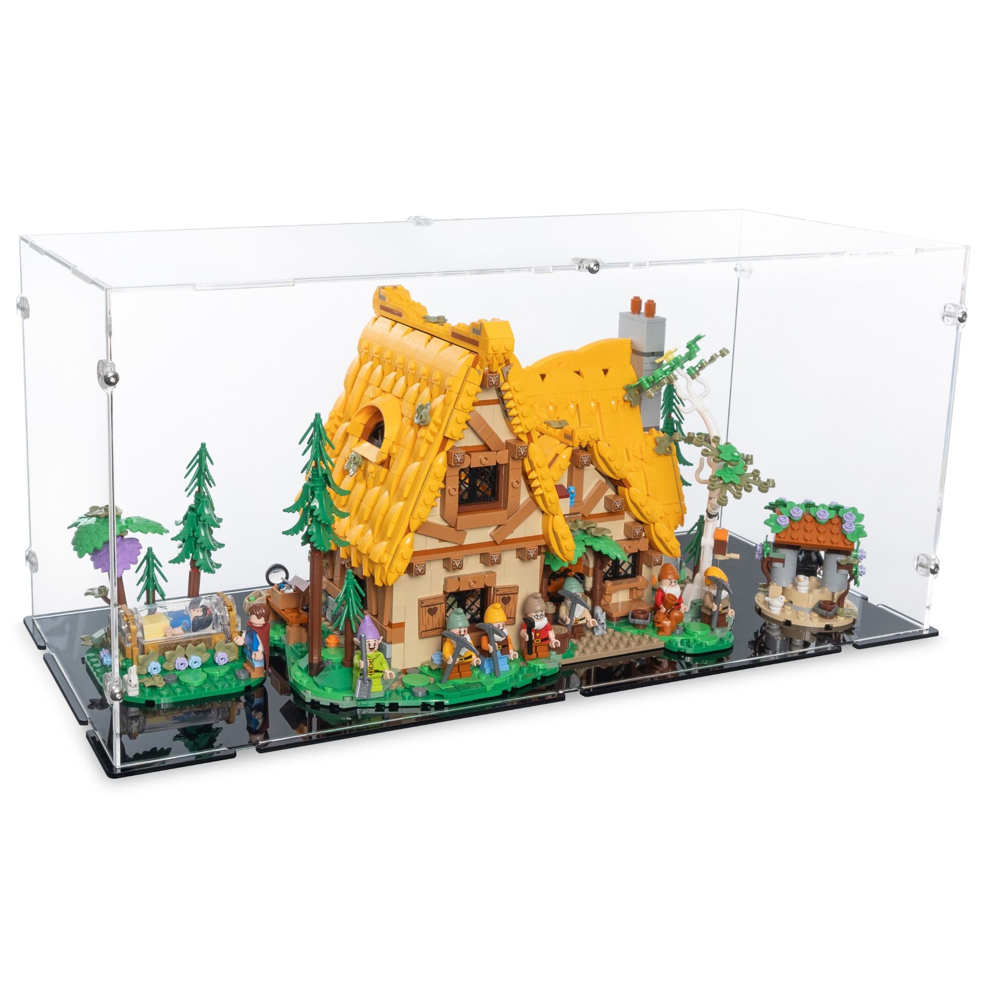 Snow White & The Seven Dwarfs' Cottage Display Case for LEGO 43242