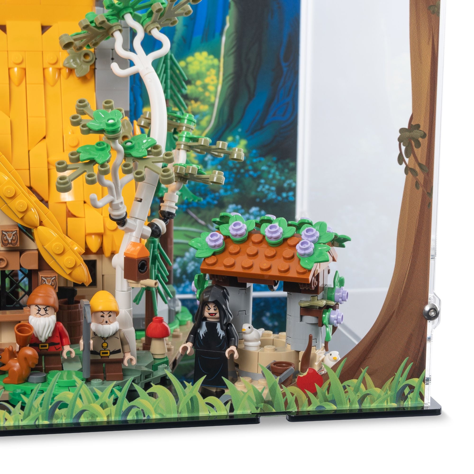 Snow White & The Seven Dwarfs' Cottage Display Case for LEGO 43242