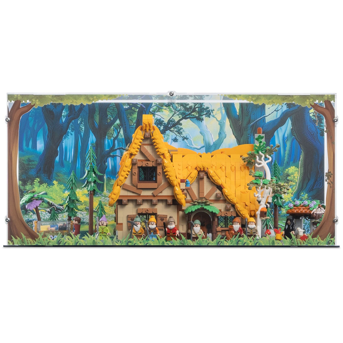 Snow White & The Seven Dwarfs' Cottage Display Case for LEGO 43242