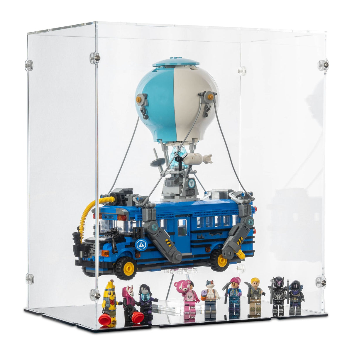 Fortnite Battle Bus Display Case & Stand for LEGO 77073