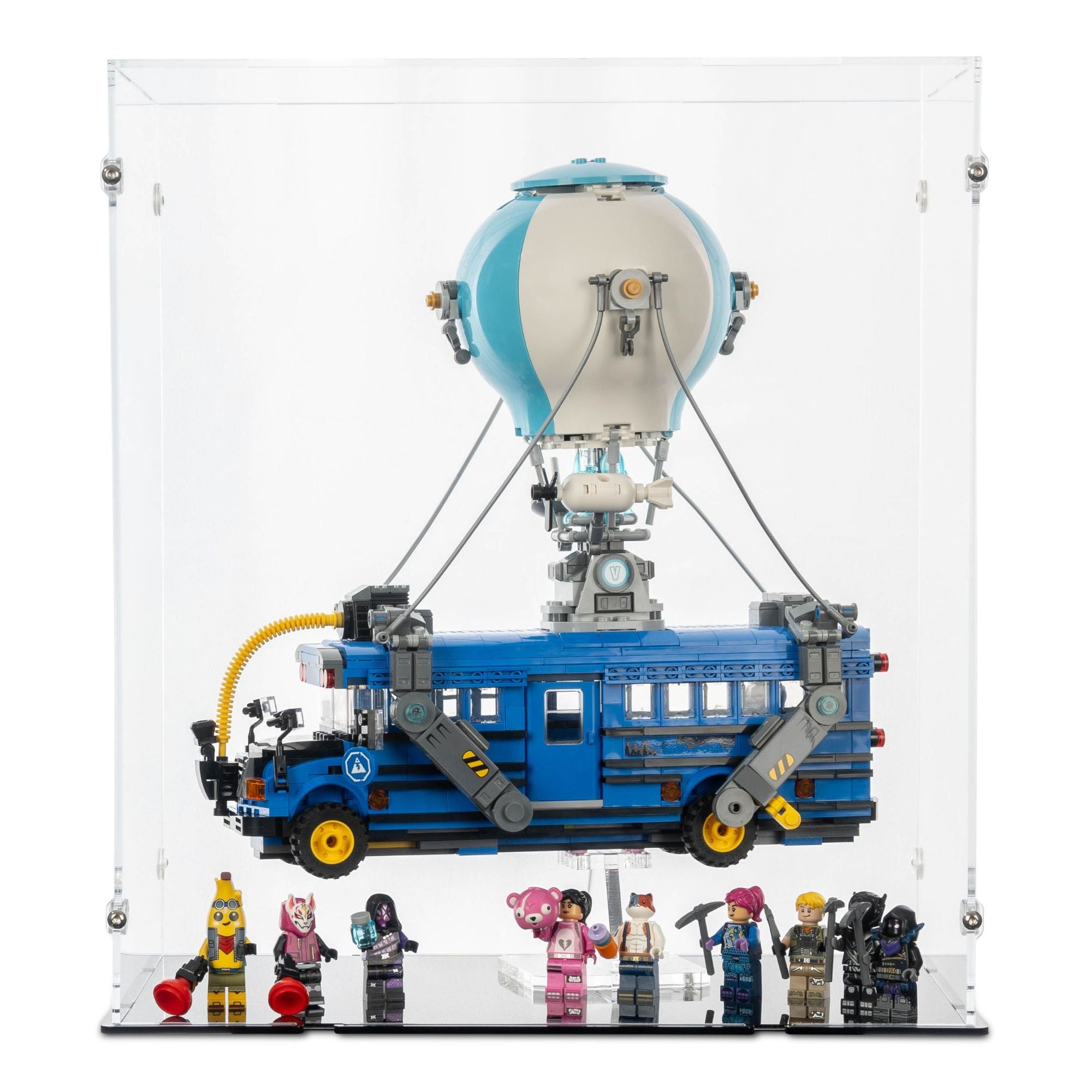 Fortnite Battle Bus Display Case & Stand for LEGO 77073