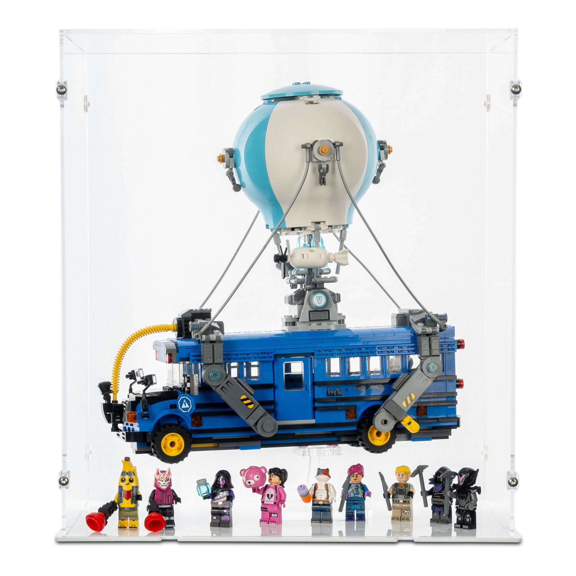Fortnite Battle Bus Display Case & Stand for LEGO 77073