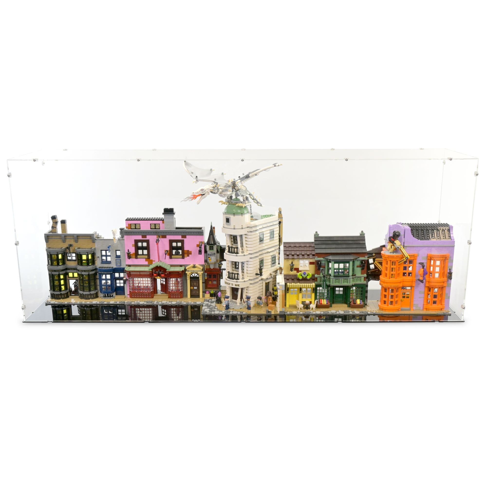 Diagon Alley & Gringotts Wizarding Bank Display Case for LEGO 75978/76417