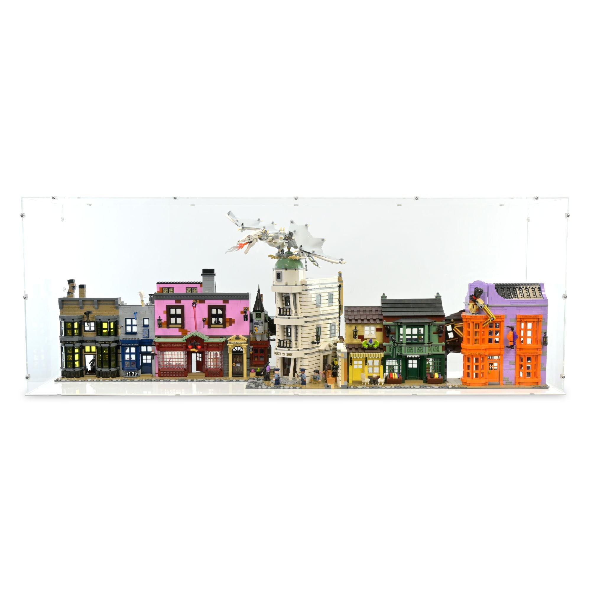 Diagon Alley & Gringotts Wizarding Bank Display Case for LEGO 75978/76417