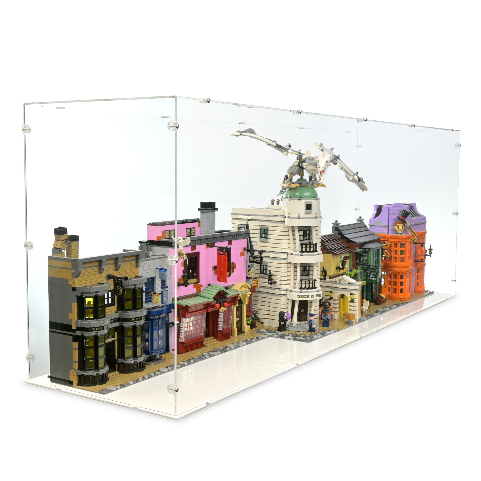 Diagon Alley & Gringotts Wizarding Bank Display Case for LEGO 75978/76417