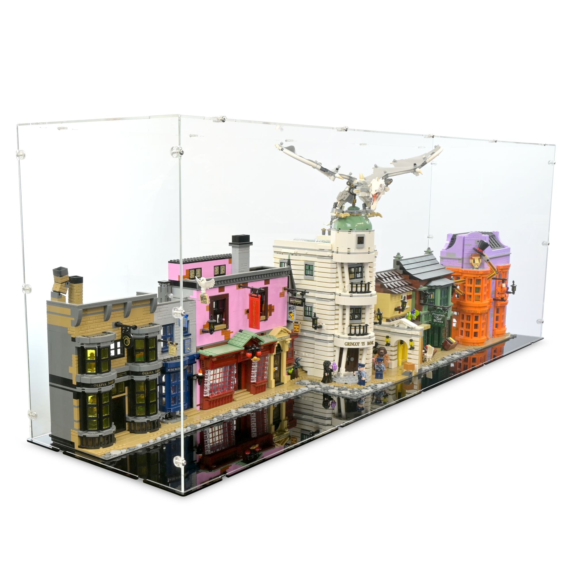 Diagon Alley & Gringotts Wizarding Bank Display Case for LEGO 75978/76417