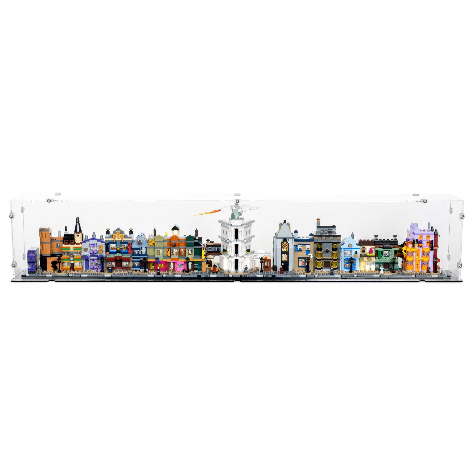 Diagon Alley Wizarding Shops Display Case for LEGO 76444