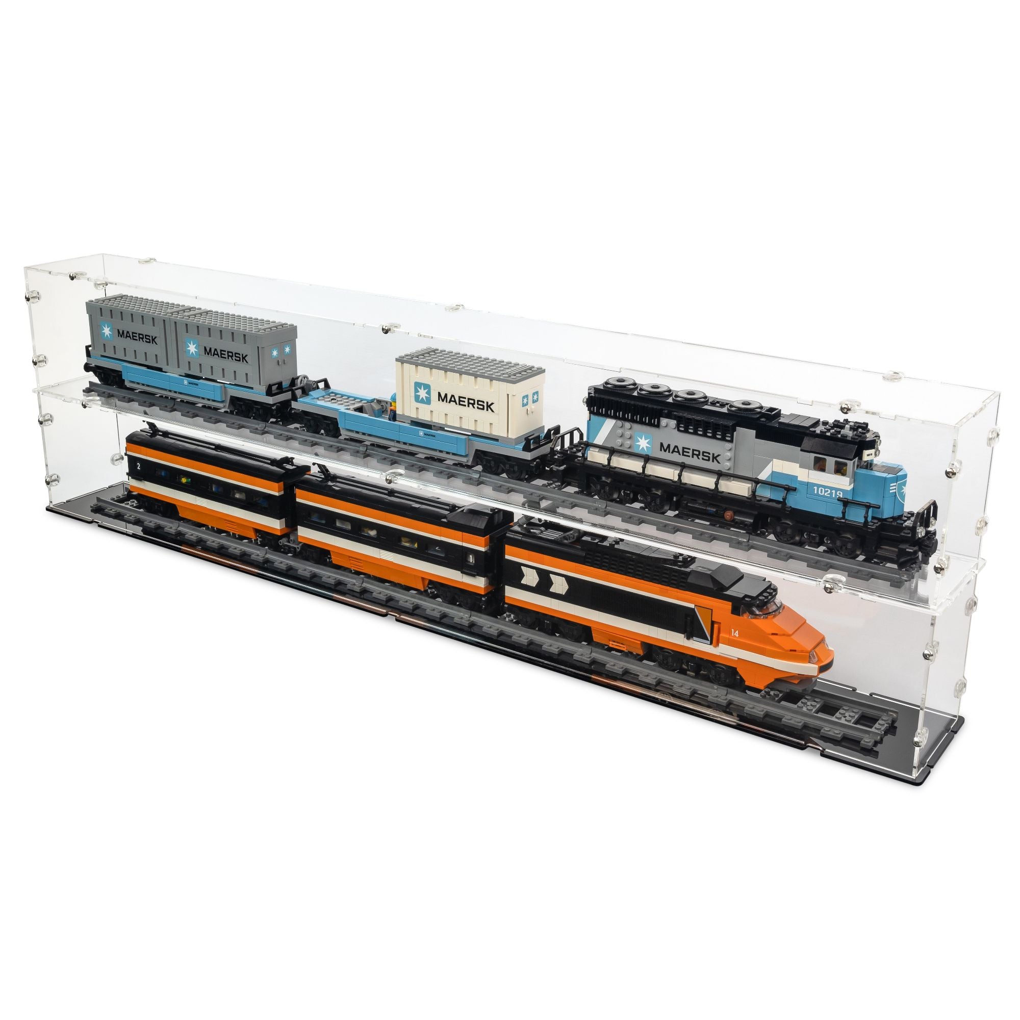 Maersk Train Display Case for LEGO 10219