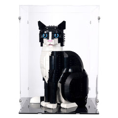 Tuxedo Cat Display Case for LEGO 21349