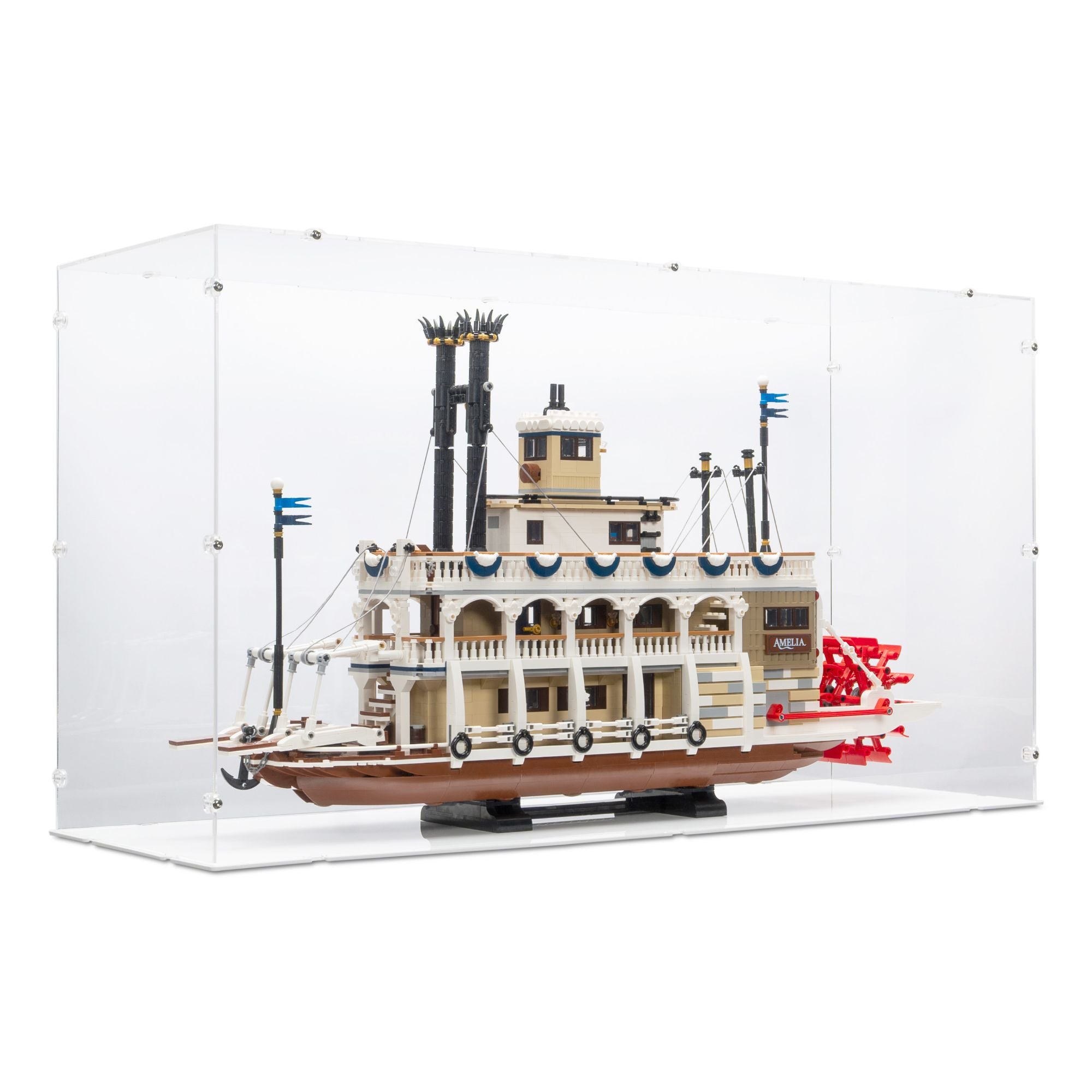 River Steamboat Display Case for LEGO 21356